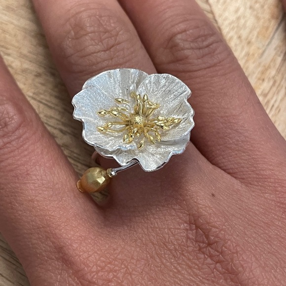 Blooming poppies ring - Picture 7 of 7